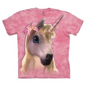 The Mountain 100% Cotton Kid's T-Shirt - Cutie Pie Unicorn